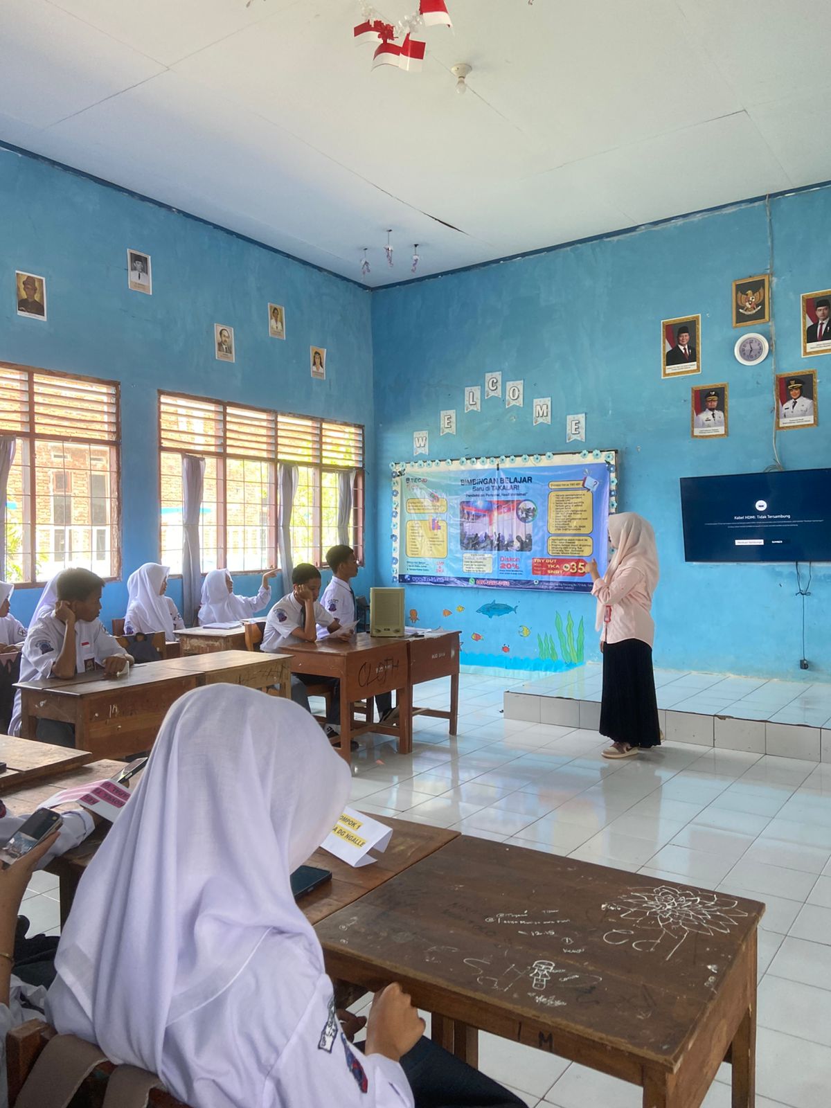 Kunjungan Sekolah Promosi Bimbel dan Try Out TKA - SMAN 2 Takalar